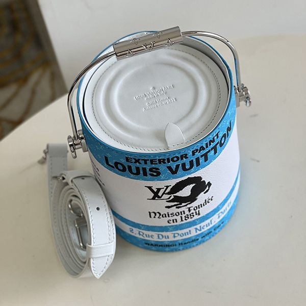 春夏新作ルイヴィトン ペイントカン ペンキ缶風ハンドバッグ 偽物 M81593