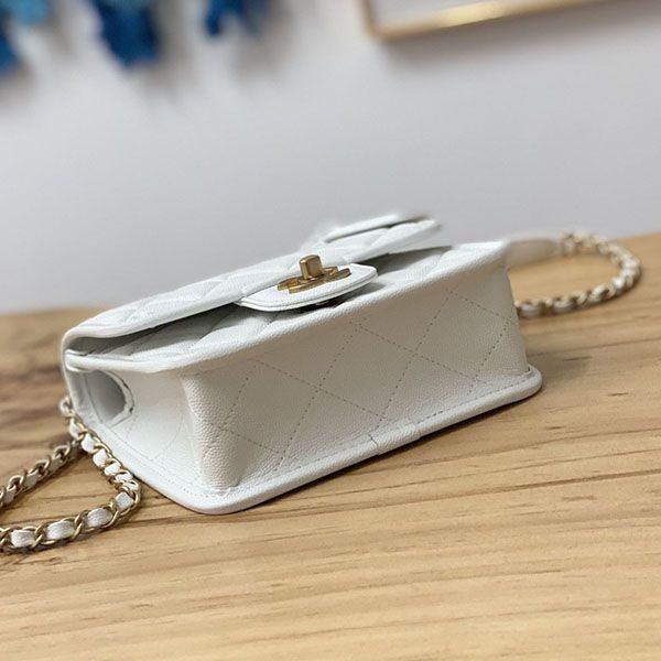 ☆超人気☆シャネル スモール トップハンドルフラップバッグ 偽物 she52944