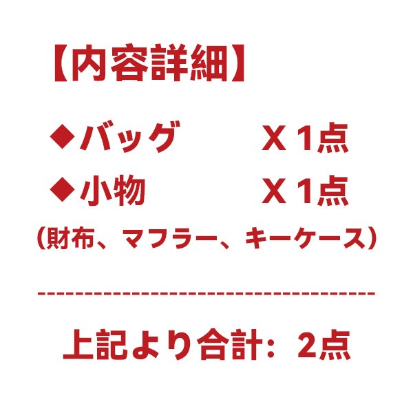 ハイブランド福袋2024★スーパーコピーバッグ・小物2点★