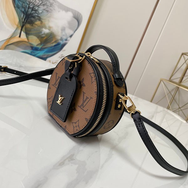 【大人気★】ミニボワットシャポー 偽物 ルイヴィトン 丸型ミニバッグ 2WAY M68276