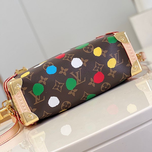 【草間彌生コラボ】LV サイドトランク ハンドバッグ 偽物 M46396