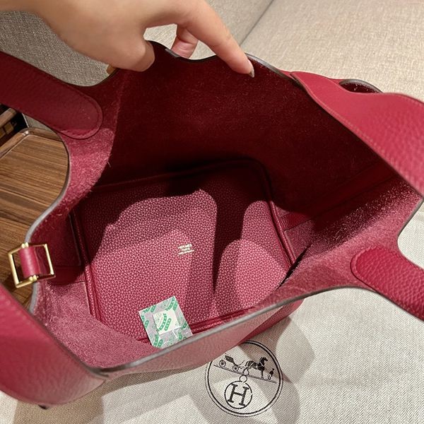 送料込 エルメス ハンドバッグ コピー ピコタン ロック 18 ボルドー eru14569