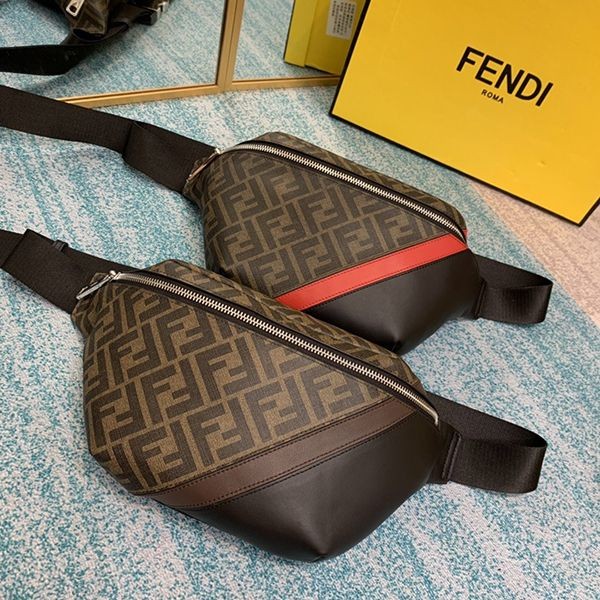 フェンディ マルチカラーレザー ベルトバッグ 偽物 feg51755