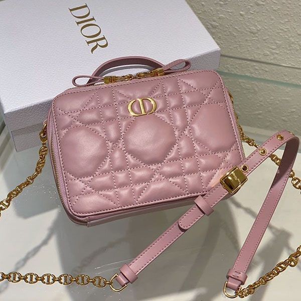 ディオール CARO ダブルポケット 偽物 ショルダーバッグ dez34061