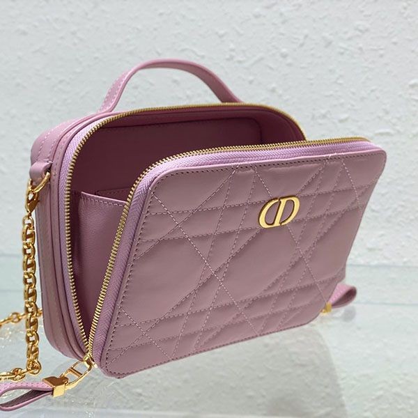ディオール CARO ダブルポケット 偽物 ショルダーバッグ dez34061