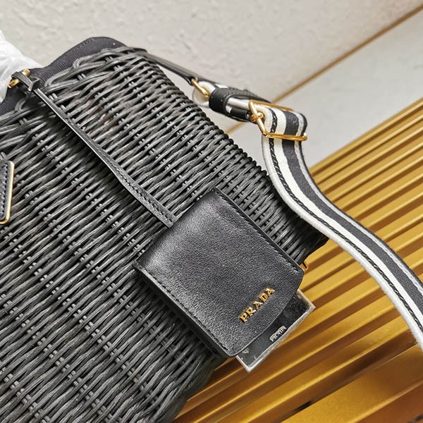 プラダ ウィッカーキャンバス かごバッグ コピー puw14407