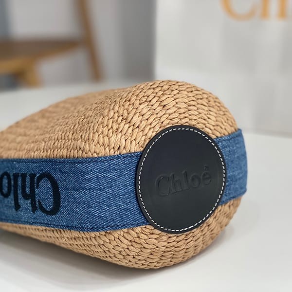 高品質 クロエ WOODY コピー スモール バスケット かごバッグ/ Denim chw91338