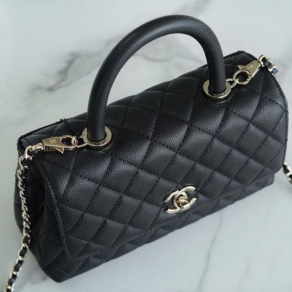 シャネル ココハンドル 偽物 24cm ミニフラップ shw27560