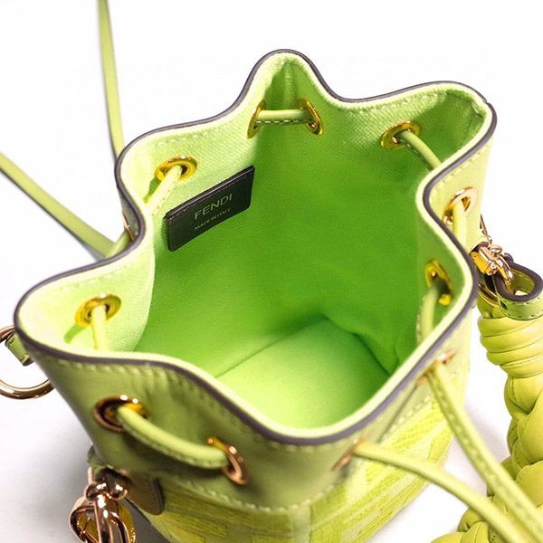 フェンディ ロゴ モントレッジョ ミニ バケットバッグ 偽物 feq68435