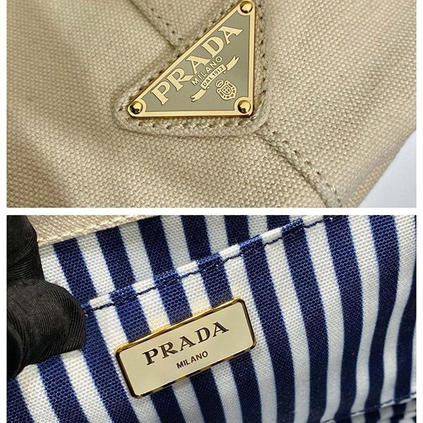 ★追跡付き発送で安心 プラダ ハンド トートバッグ CANAPA エンボスロゴ pug03931
