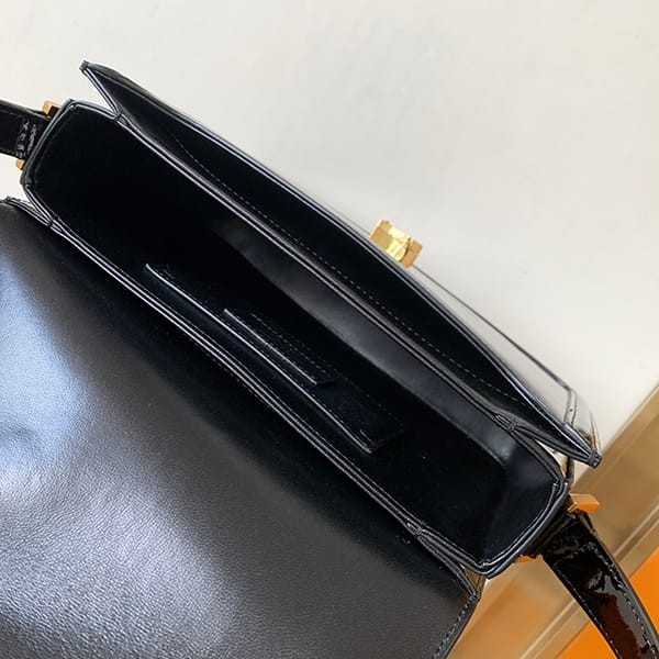 ブティック♪サンローラン ショルダーバッグ ボックスレザー サッチェルバッグ 偽物 Saj84338