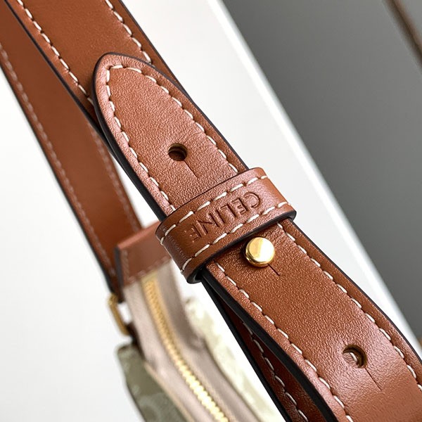 セリーヌ AVA トリオンフキャンバス レザー 2way ハンド バッグ 偽物 193952BZJ01BC