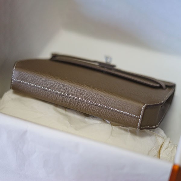 エルメス ケリー デペッシュ 25 ポーチコピー クラッチ  シルバー金具he19029