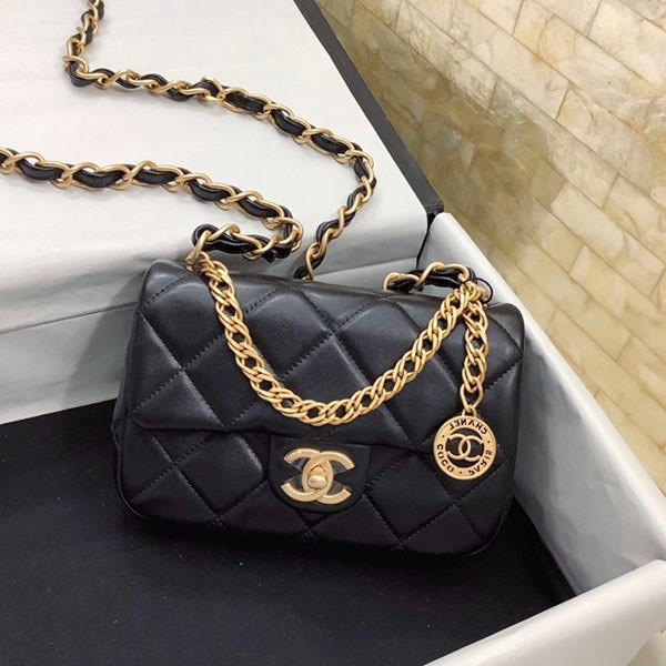 すぐ届【2WAY♡】シャネル スモールフラップバッグ コピー 黒 AS4012