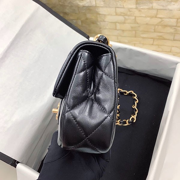すぐ届【2WAY♡】シャネル スモールフラップバッグ コピー 黒 AS4012