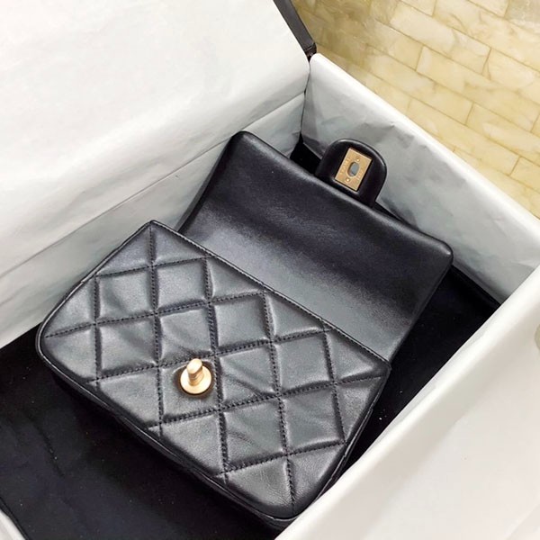 すぐ届【2WAY♡】シャネル スモールフラップバッグ コピー 黒 AS4012
