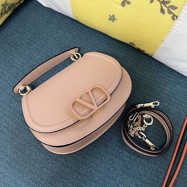 稀少 ヴァレンティノ V Logo Leather ショルダーバッグ Vuf55668