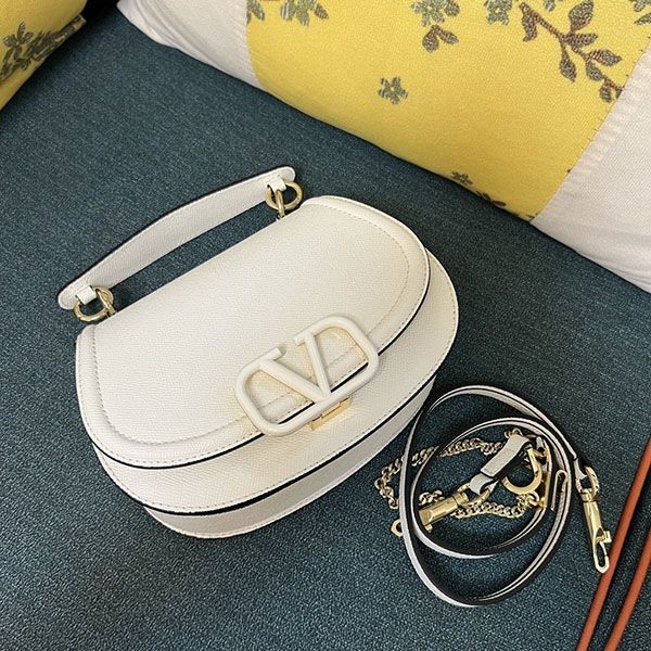 稀少 ヴァレンティノ V Logo Leather 偽物 ショルダーバッグ Vuw52748