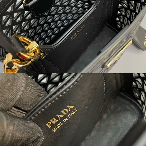 【人気商品】プラダ パニエ ミニバッグ 偽物カットアウト モチーフ 1BA2172CY