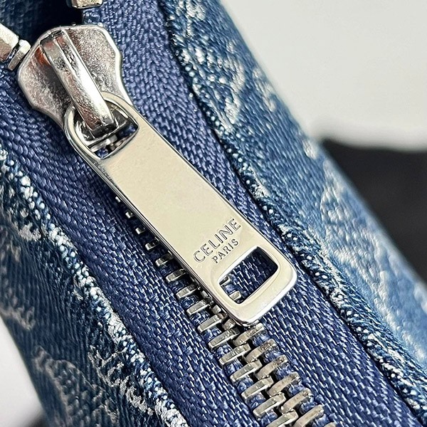 24SS【セリーヌ】AVA アヴァバッグ 偽物 全面トリオンフ デニム＆カーフ 193952FNM