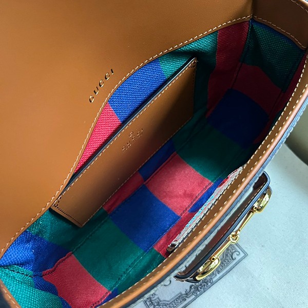 限定品!! グッチ Horsebit 1955 キャンバス 偽物 レザー ショルダーバッグ 2色 gue80465