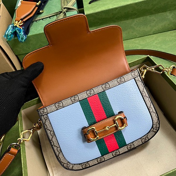 限定品!! グッチ Horsebit 1955 キャンバス 偽物 レザー ショルダーバッグ 2色 gue80465