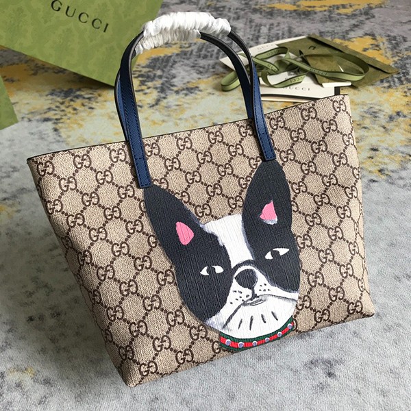 グッチ 偽物 GGスプリーム チルドレンズ 犬 ドッグ トートバッグ gue30971