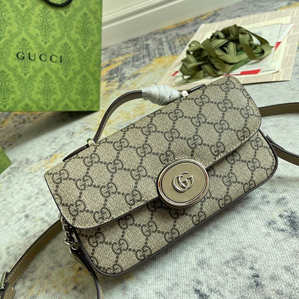 グッチ〔PETITE GG〕ミニ ショルダーバッグ 偽物 ベージュ 739722