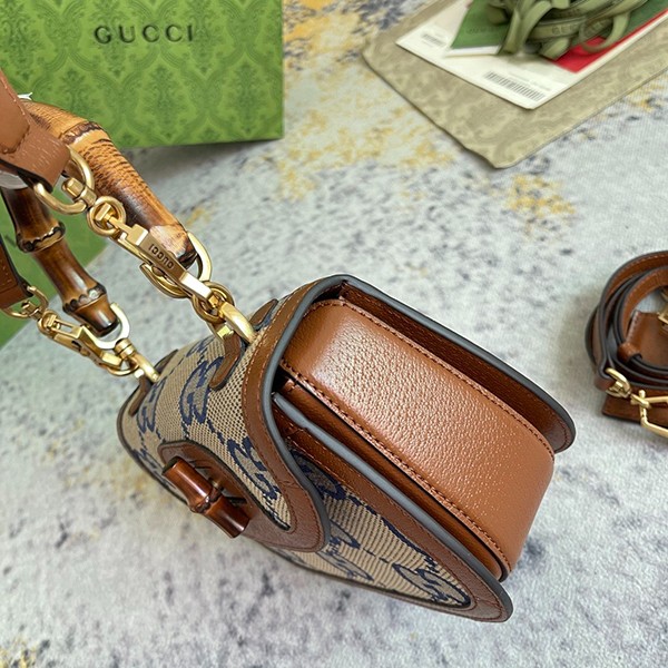 グッチ バンブー 1947 偽物 スモール トップハンドルバッグ guu02214