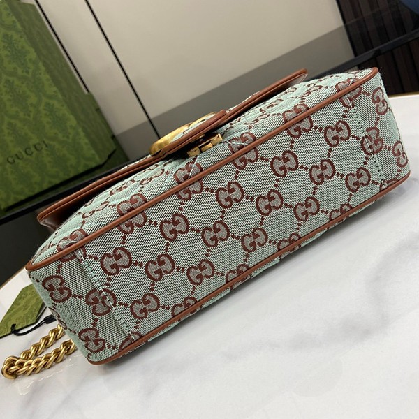 グッチ GGスーパーミニショルダーバッグ 偽物 Pale Blue Brown 783141