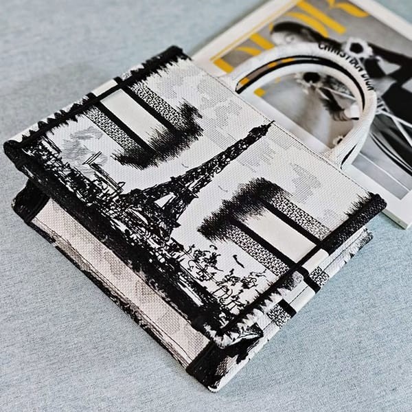 ☆超人気☆ディオール Paris刺繍 ブックトート ミディアム フェイク M1296ZEGGM933