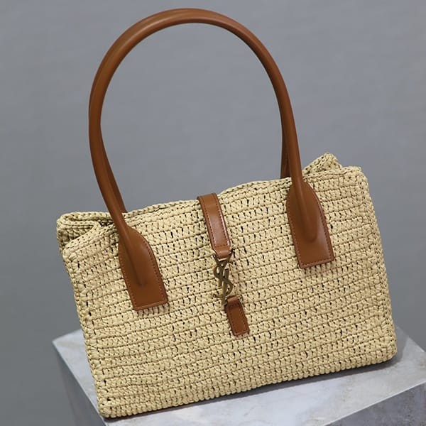 人気急上昇サンローラン n級品 Panier ラフィア トートバッグ Sas92640