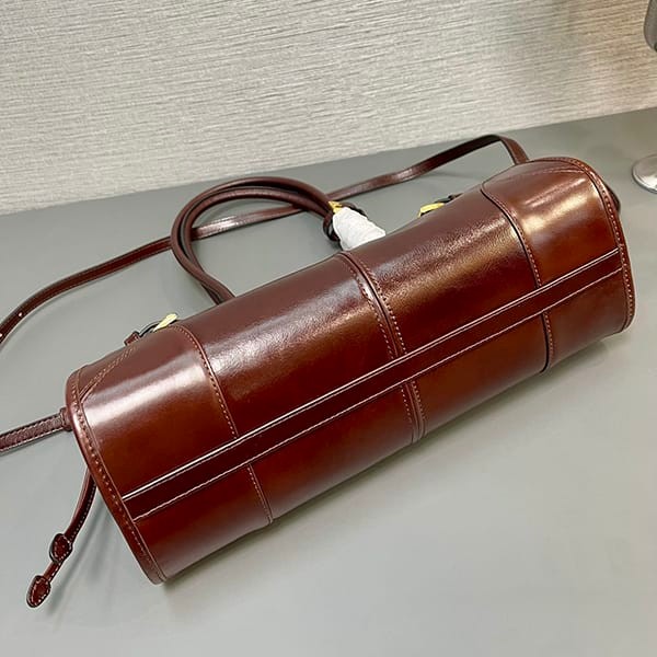 高級ブランドプラダ ミディアム レザー ハンドバッグ 偽物 2サイズ puq78314