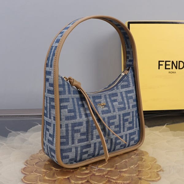 ブティック♪フェンディ FFモチーフ ファブリック コピー ミニバッグ fel74003