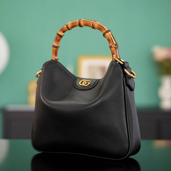 グッチ ダイアナ スモール 偽物 レザー バッグ black 大人気 746251