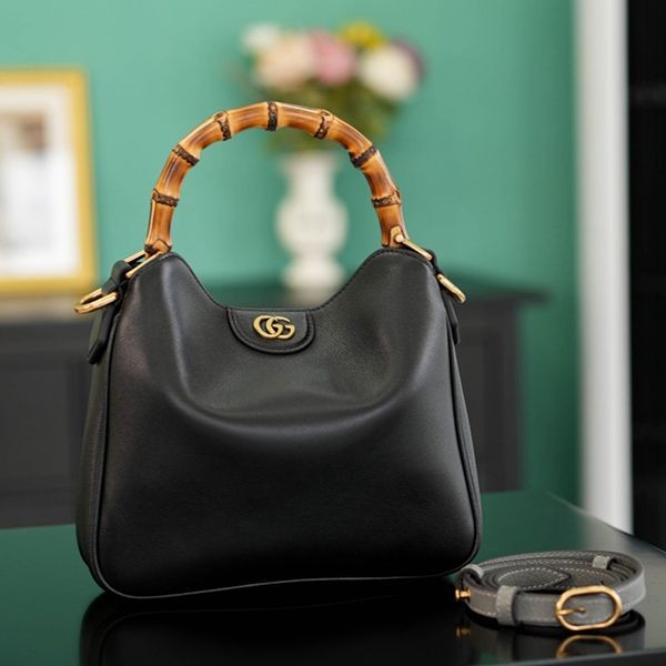 グッチ ダイアナ スモール 偽物 レザー バッグ black 大人気 746251