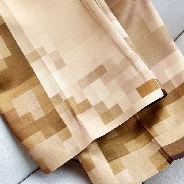 新作 ロエベ コピー Pixelated trousers ピクセルパンツ シルク サテン loj71714