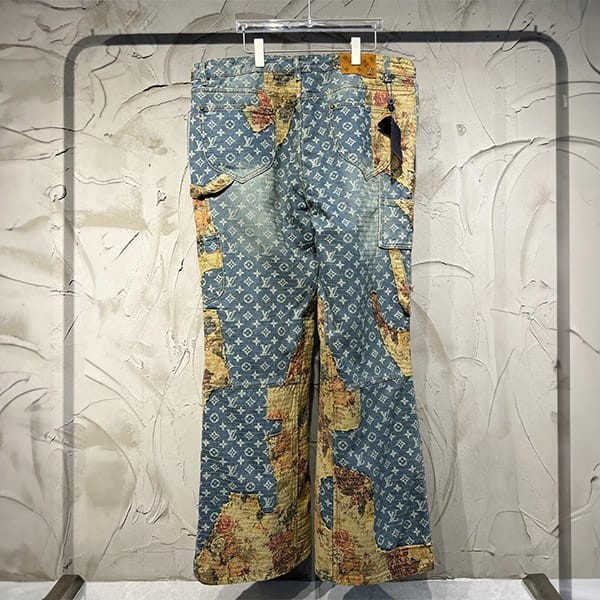 人気急上昇ルイヴィトン デストロイド ベルボトム 偽物 デニム パンツ 1AAGQR