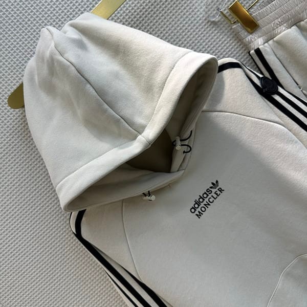 人気No1モンクレール adidas コラボ フーディ パーカー 偽物 上下セット mop90970