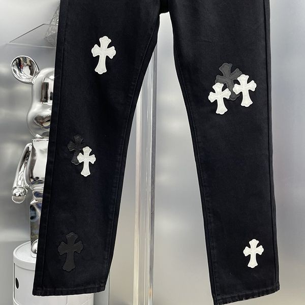 クロムハーツ クロスパッチ N級品 ウォッシュドデニムパンツ Kuu93785