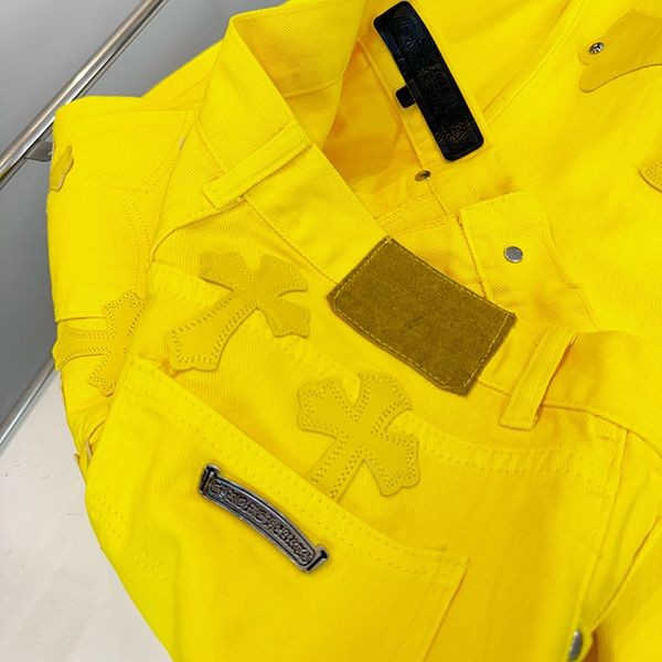 高品質♪♪♪クロムハーツ クロスパッチ ウォッシュドデニムパンツ パチモン Kur05924