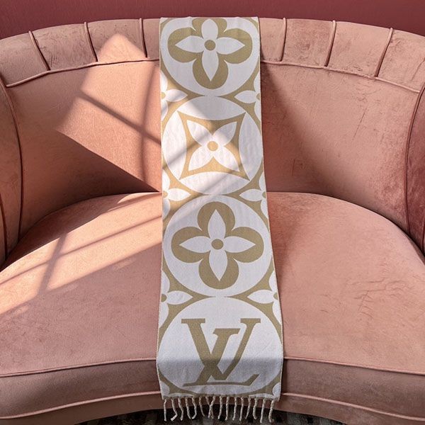 お洒落 ルイヴィトン マフラー 偽物 LV メダリオン ウール vur47366
