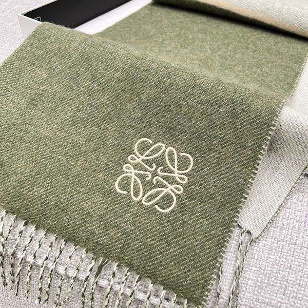 人気【ロエベ】カシミア混刺繍アナグラム マフラー パチモン lof49736