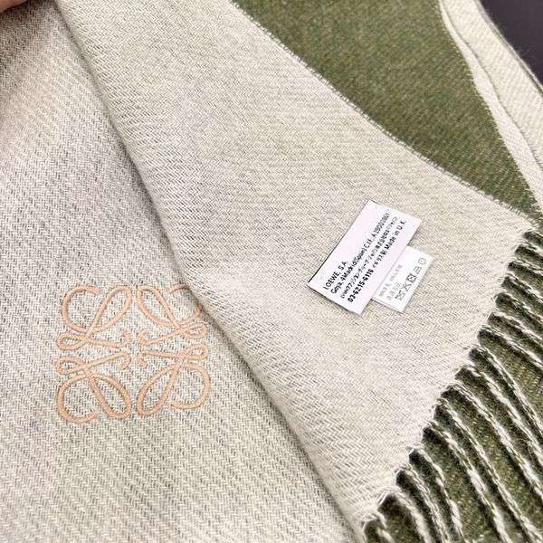 人気【ロエベ】カシミア混刺繍アナグラム マフラー パチモン lof49736