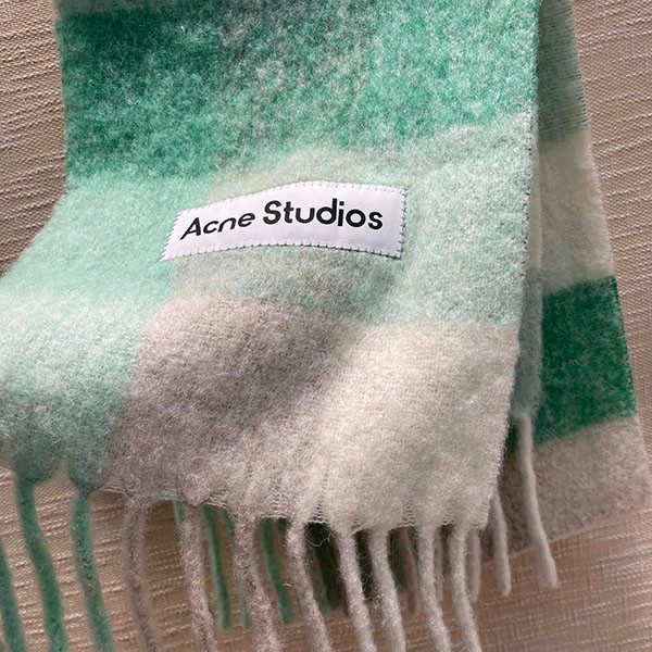 アクネストゥディオズ モヘアチェックスカーフ コピー AO2000