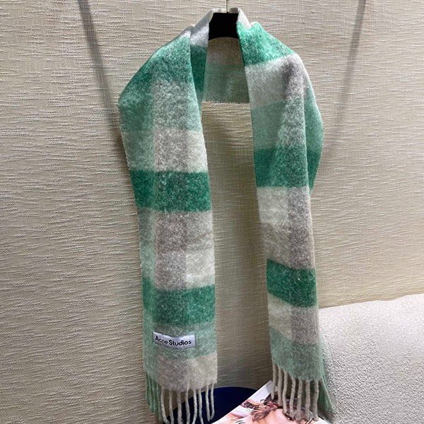 アクネストゥディオズ モヘアチェックスカーフ コピー AO2000