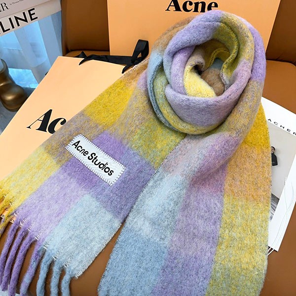 ◆完売間近!◆アクネストゥディオズ モヘアチェックスカーフ スーパーコピー aco68957