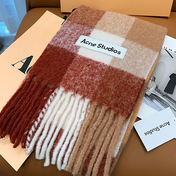 ◆完売間近!◆アクネストゥディオズ コピー モヘアチェックスカーフ acp64750