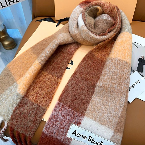 ◆完売間近!◆アクネストゥディオズ コピー モヘアチェックスカーフ acp64750