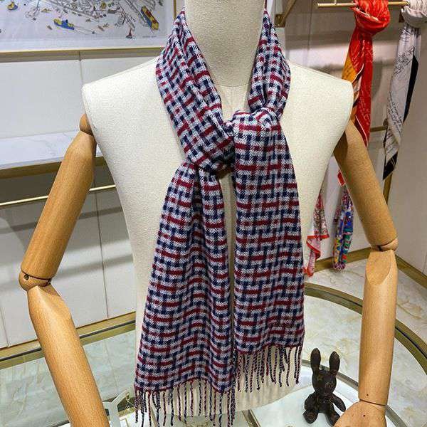 ★鮮やかで素敵な色合い♪【エルメス】カシミア マフラー N級品★ ers58928